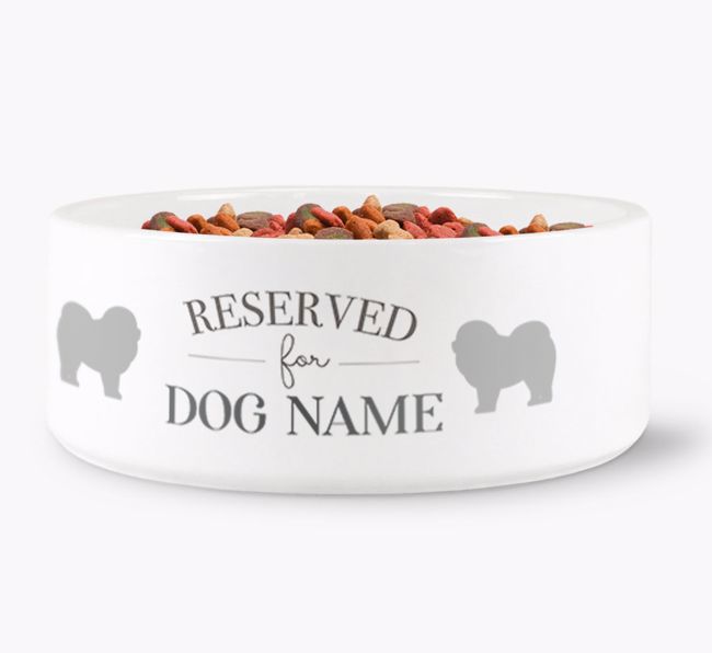 'Reserved for {dogsName}' Dog Bowl for your {breedFullName}